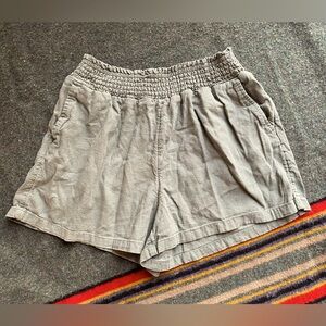 Universal Thread Goods Co.  Smocked Linen Shorts